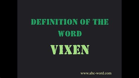 vixen in tagalog word|Vixen .